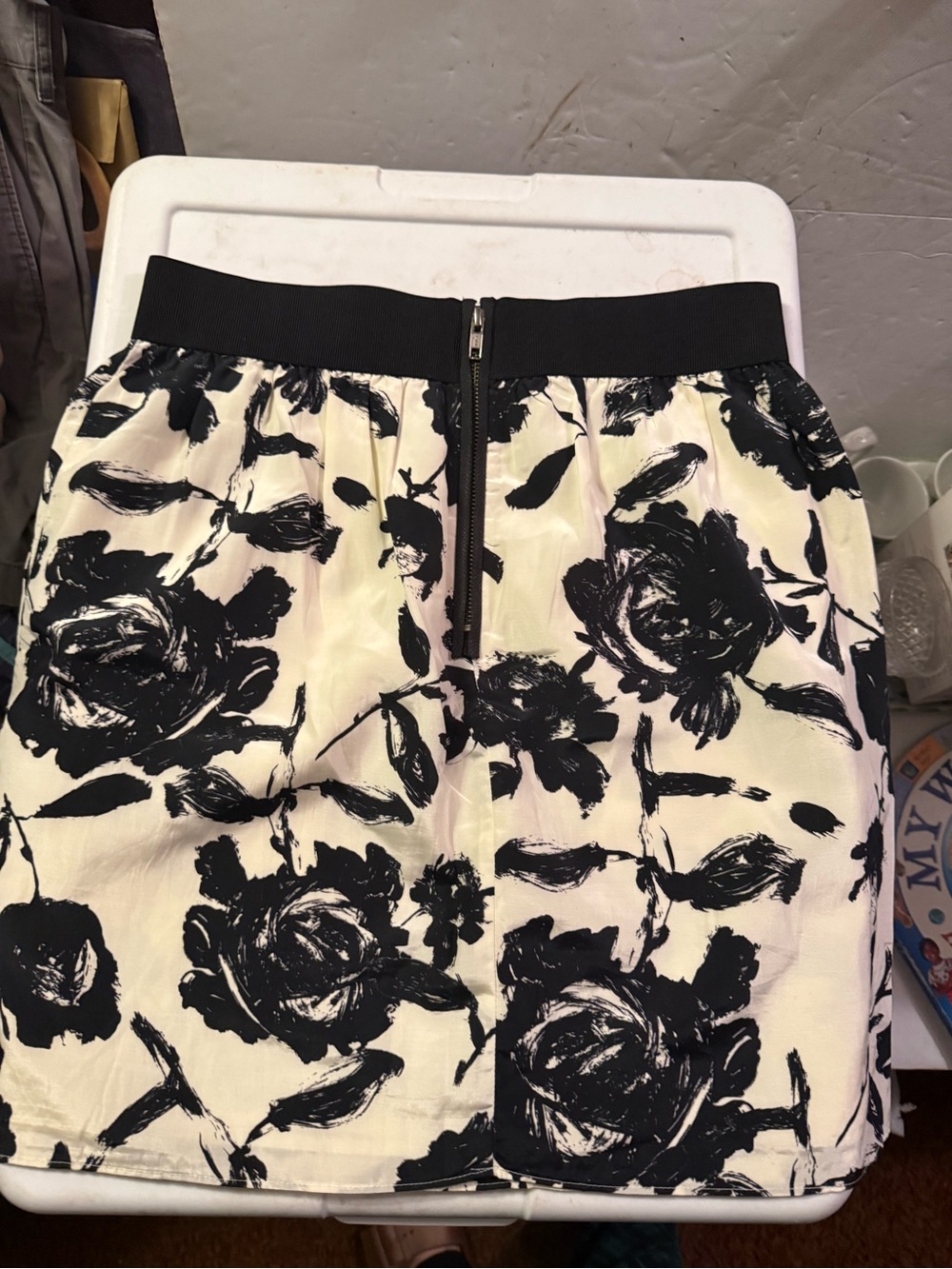 LOFT Black and Cream ladies Skirt/Bottoms